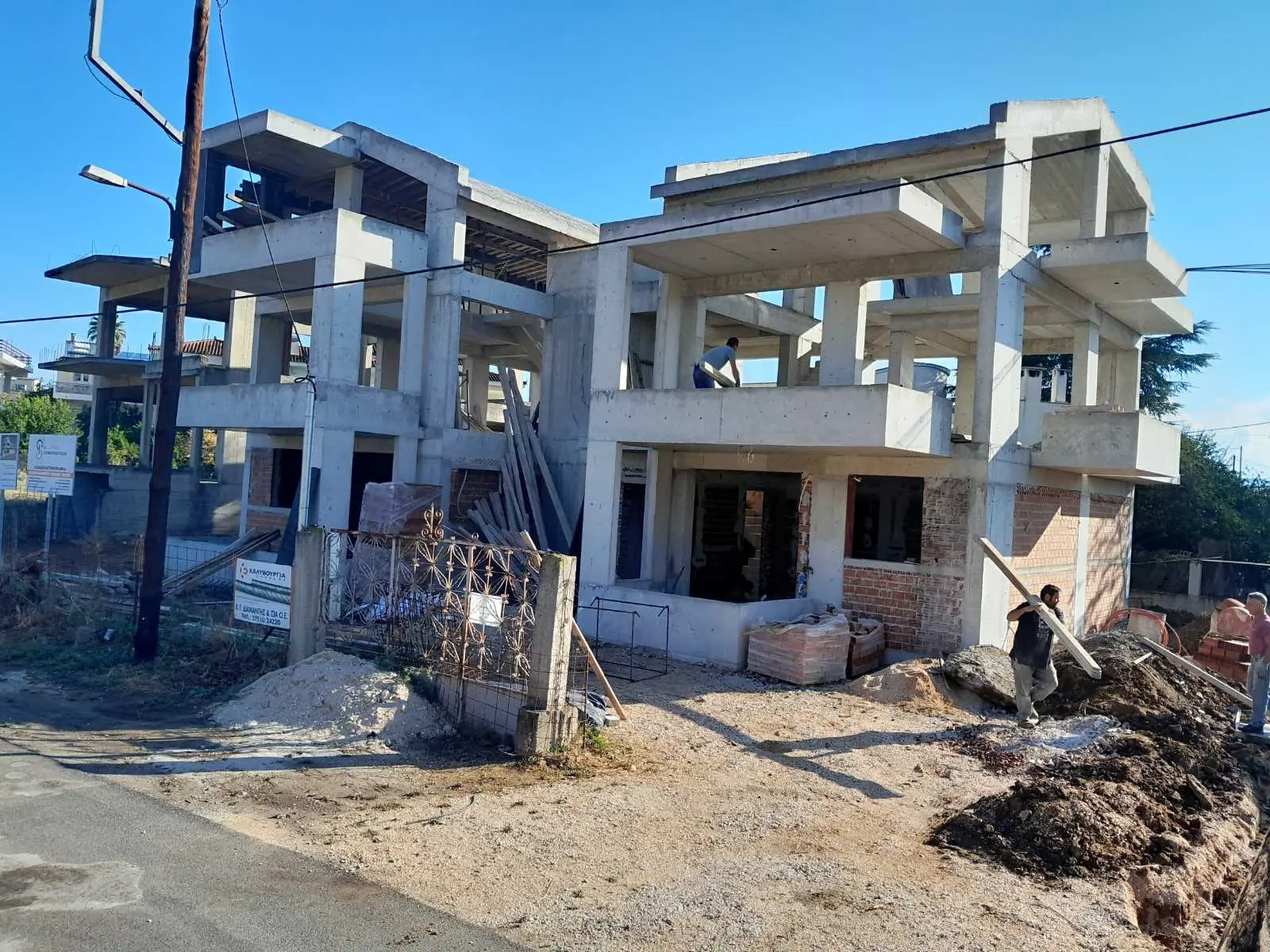 Σκυροδέτηση φάσης φέροντος οργανισμού - Ναύπλιο